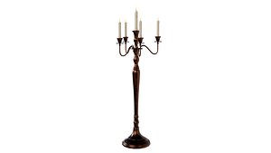 Rigged Candle Stand Maya