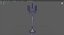 Candle Stand Maya Rigged 3D model