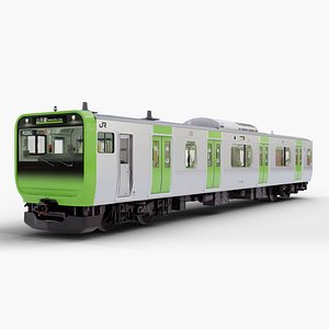 3D model Japanese Train Head Detailed Interior Exterior Yamanote Line E235 Series Rigged