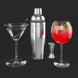 3D model Cocktails Martini