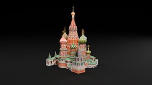 Low Poly St Basil Cathedral - Russia