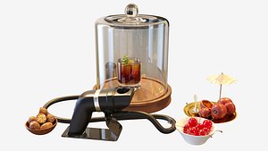 3D Bartender Tools Set 200 Cocktail Set A model