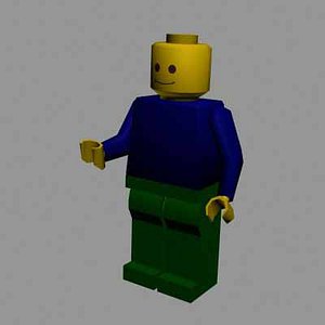 lego man 3d model