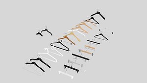 Clothes Hangers collection 3D model