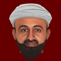 Low Poly Head of Osama bin Laden