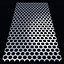 Perforated panel with 58 percent opening 25O103