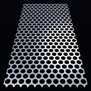 Perforated panel with 58 percent opening 25O103