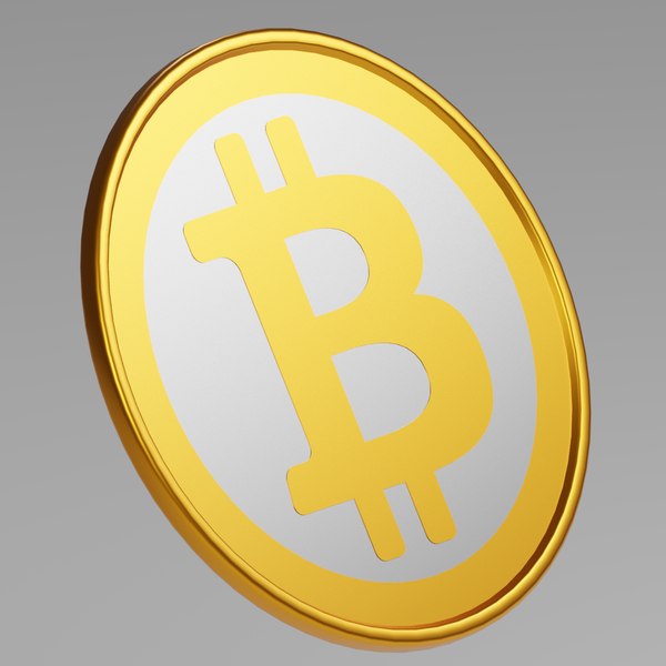 3D bitcoin coin bit model