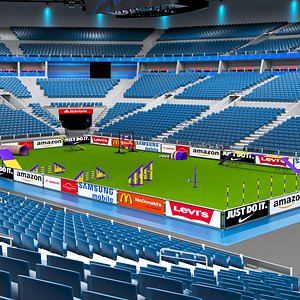 Dog Agility Arena 3D model