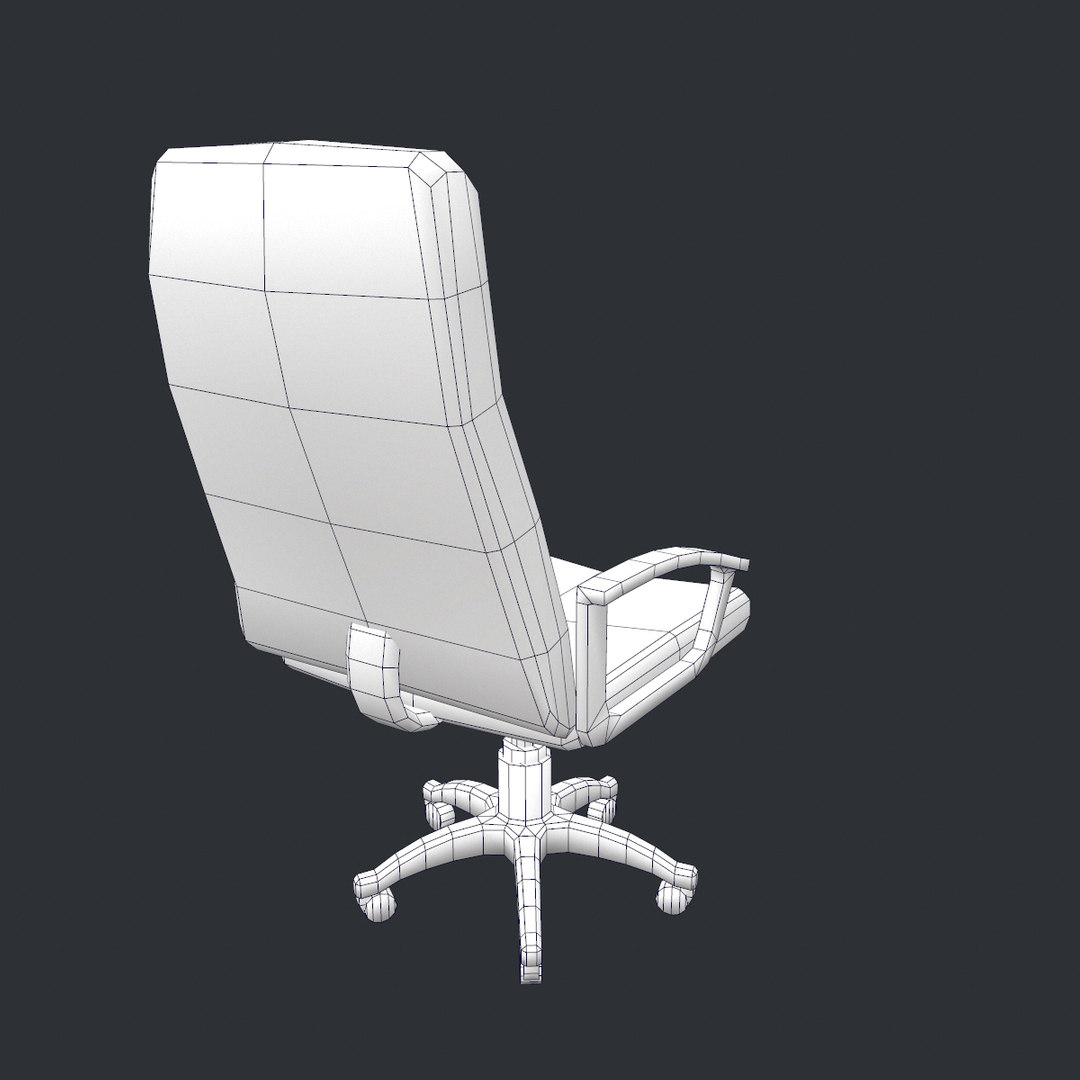 free office chair 3d model
