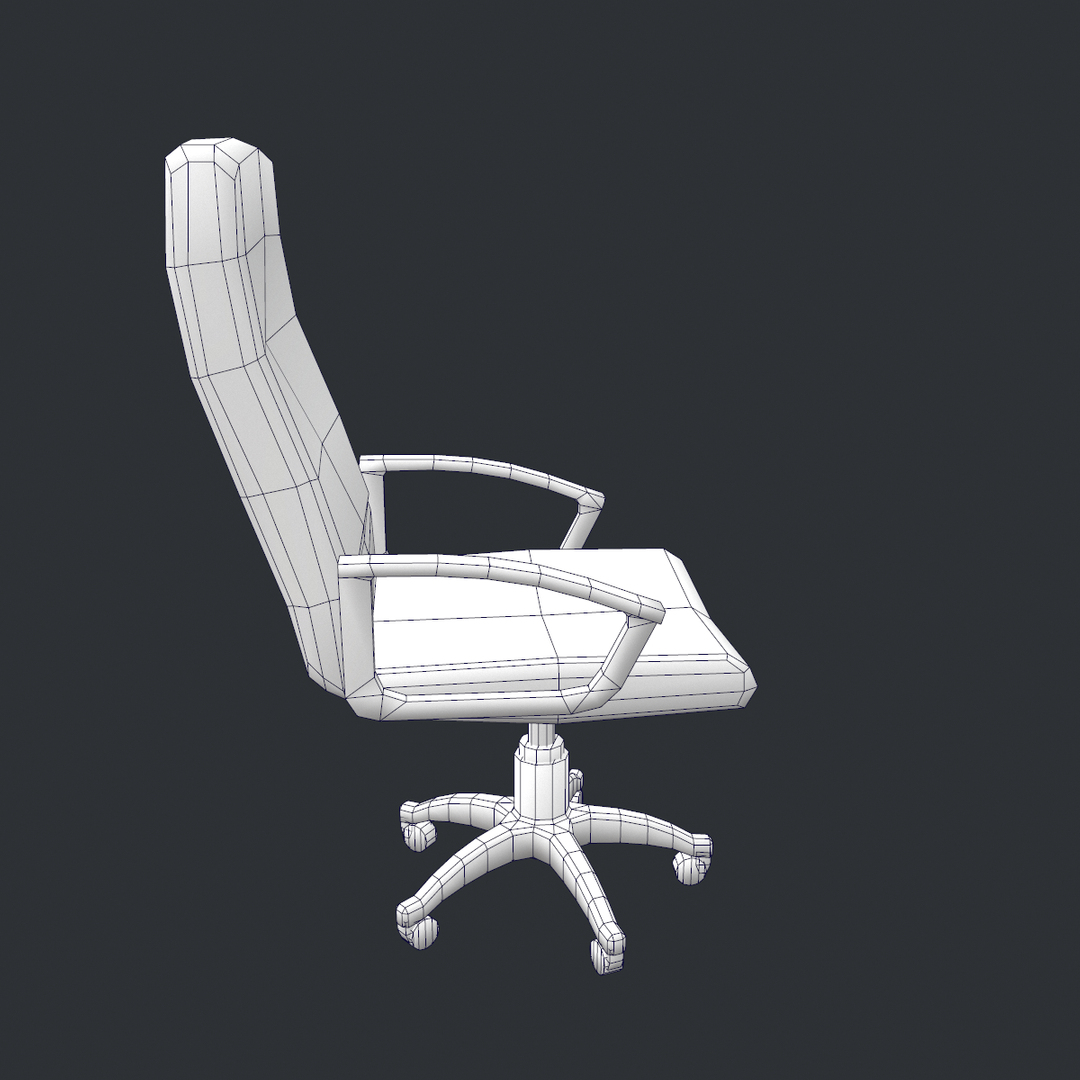 free office chair 3d model