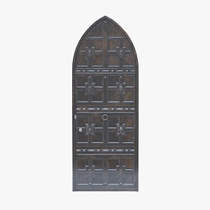 Castle Door 06 Low Poly Realistic