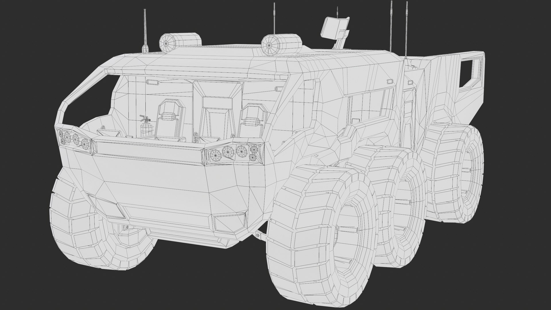 3D model exploration vehicle rover rigged - TurboSquid 1664919