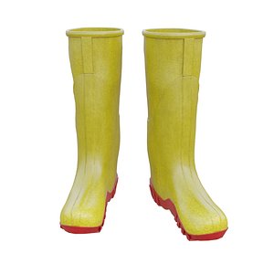 Waterproof Rubber Boots 3D