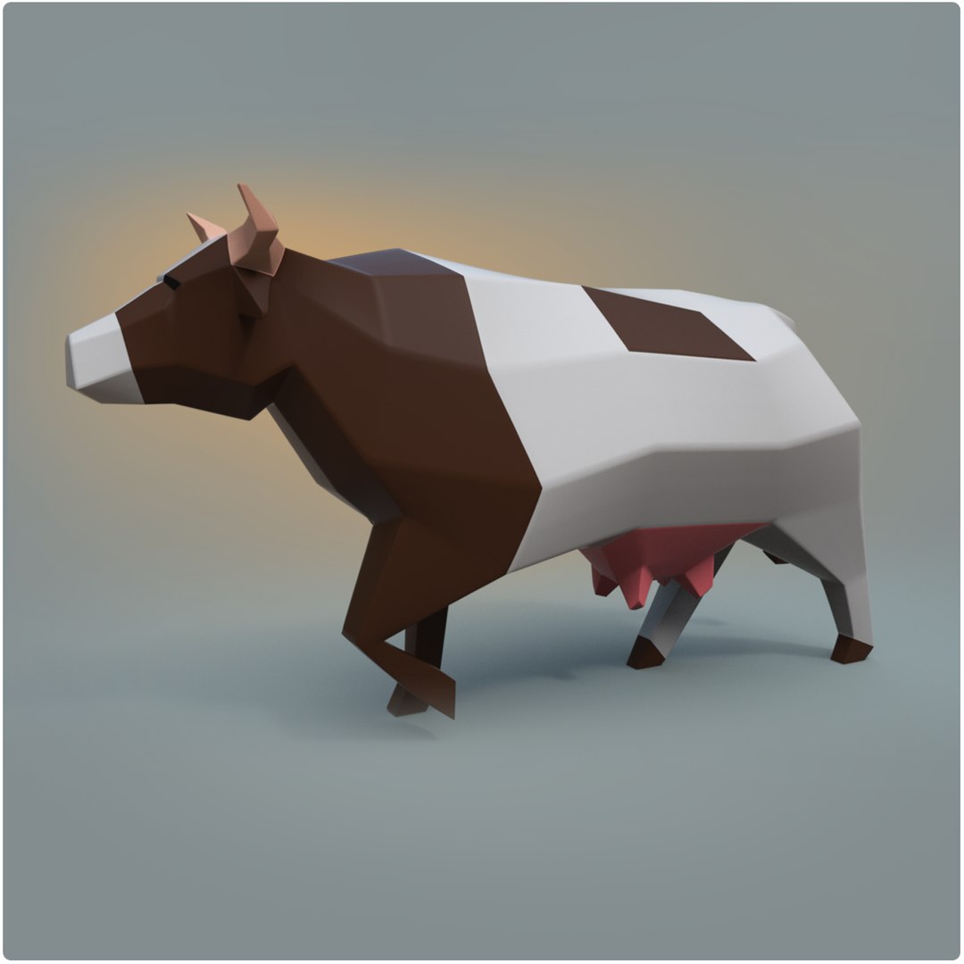Cow Rigged Animation 3D Model - TurboSquid 1561212