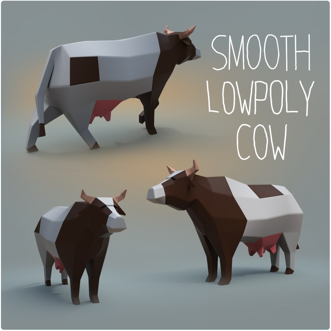 Cow Rigged Animation 3D Model - TurboSquid 1561212