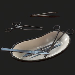 antique surgical tools 3D