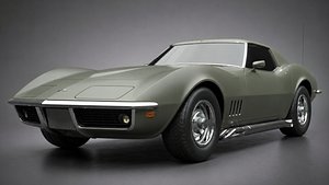 Chevrolet Corvette C3 1969 3D Model 3D model
