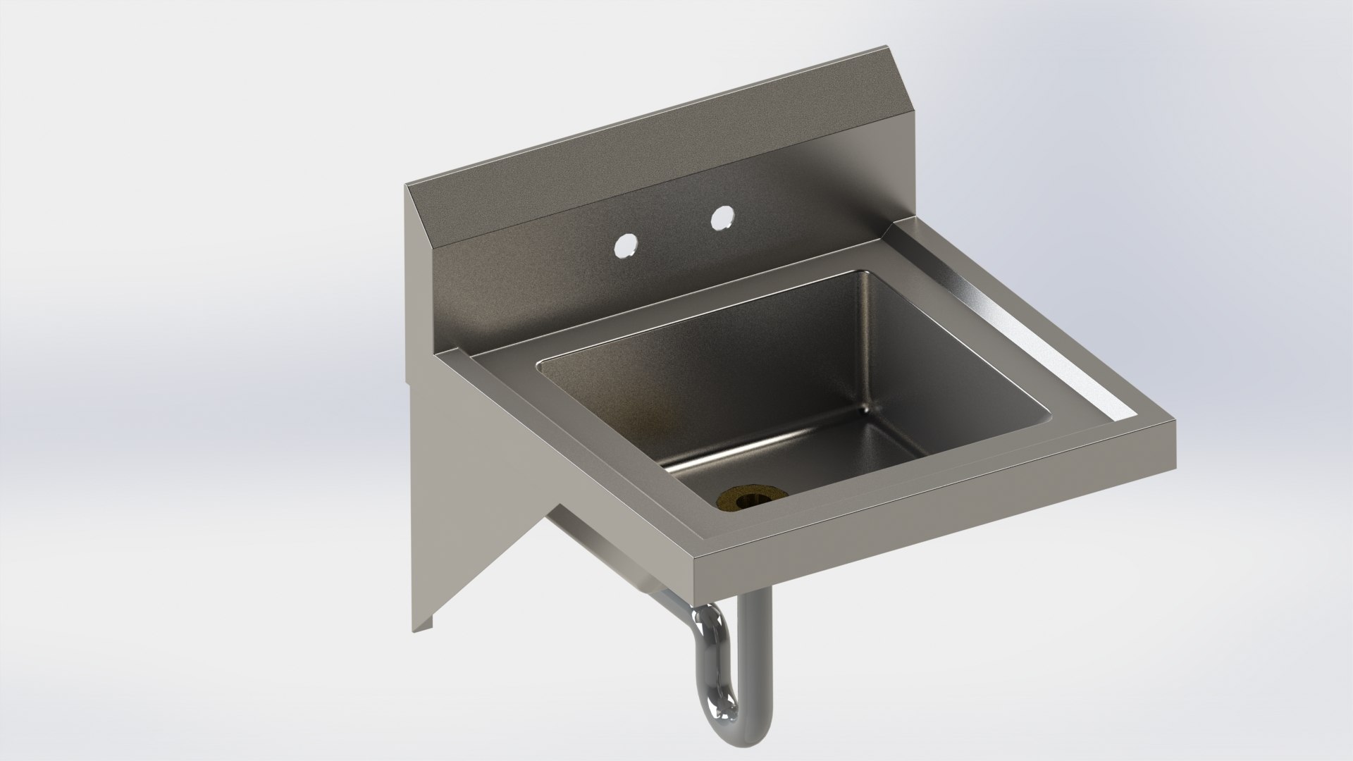 Stainless Steel Hand Sink 3D Model | 1143444 | TurboSquid