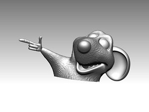 mouse rat head 3D model