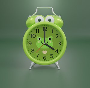 alarm clock character 3D model
