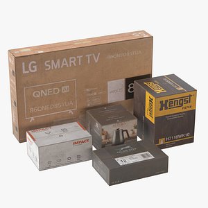 3D model Product Packaging Boxes