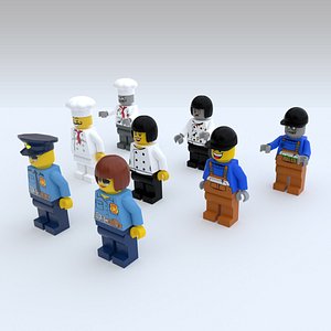 lego characters 3D