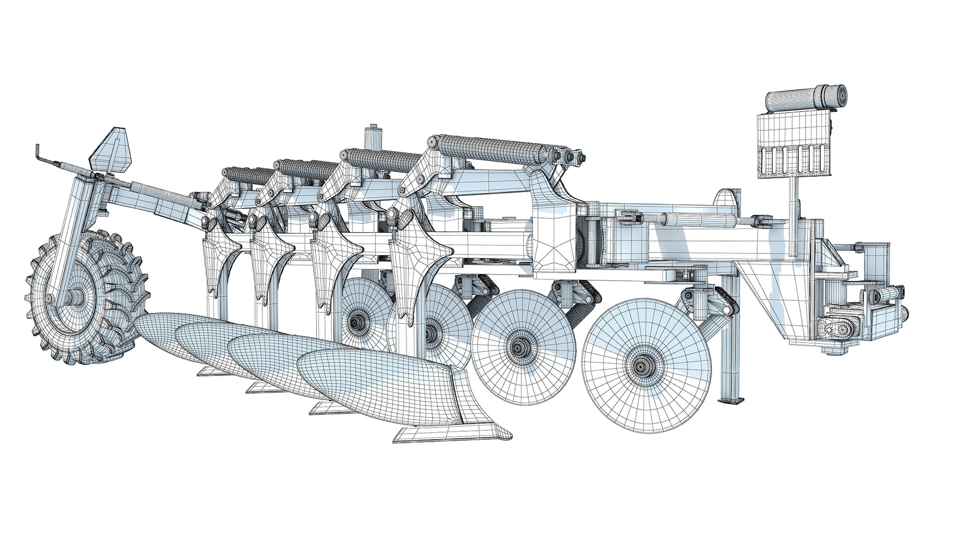 Semi Mounted Plow Model - TurboSquid 1638643