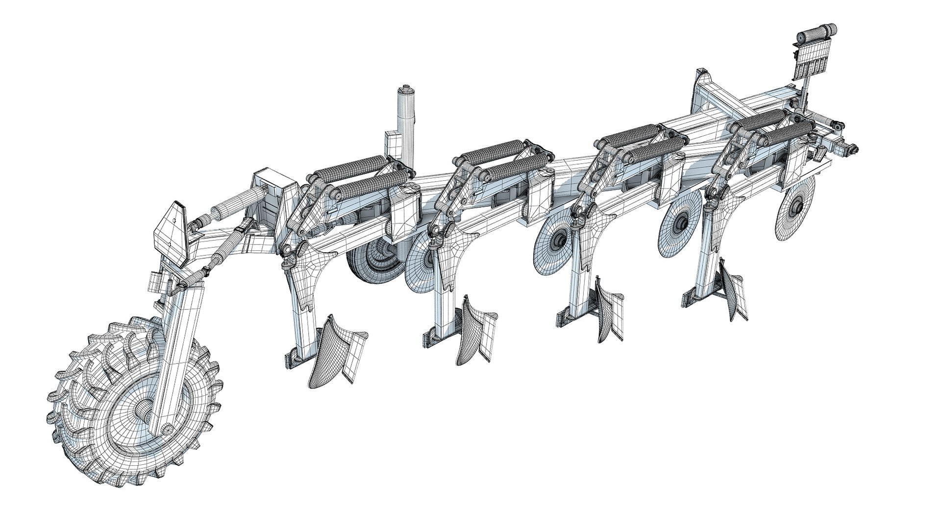 Semi Mounted Plow Model - TurboSquid 1638643