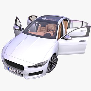 3D model generic european sedan