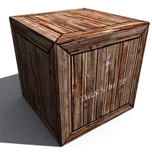 wooden box 3d max