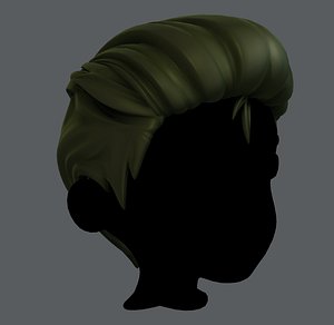 3D boy hair model