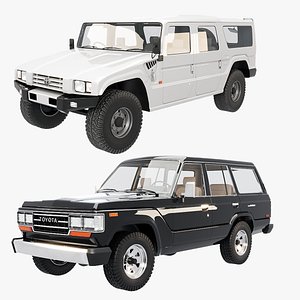 Toyota Mega Cruiser and Land Cruiser J62 Bunde