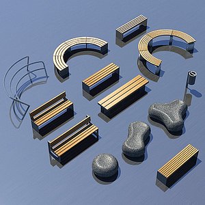 3d model street furniture
