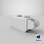 Lego Brick 1x2 Click Hinge Both Ends (Vertical) White