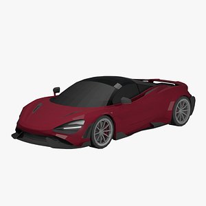 McLaren 765LT Low Poly model