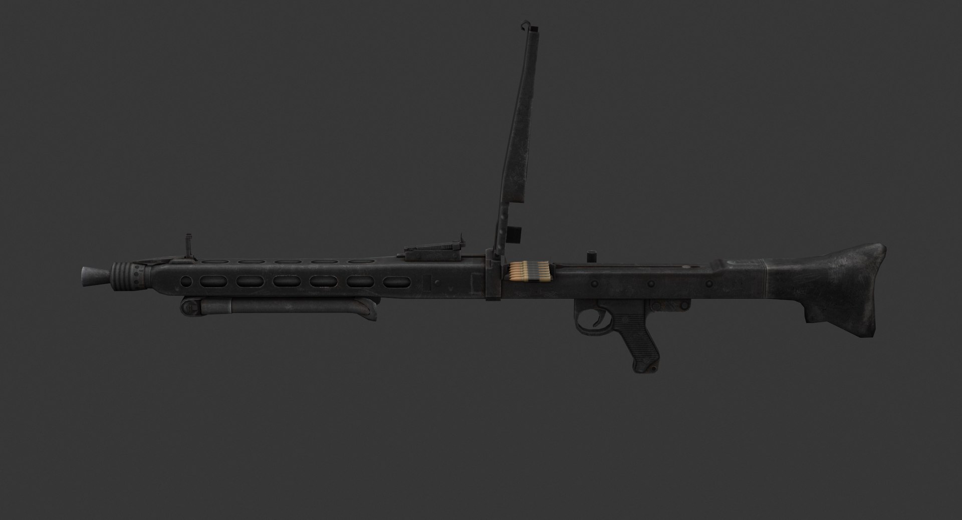 Rheinmetall Mg 3 Machine Gun Model - TurboSquid 1384424