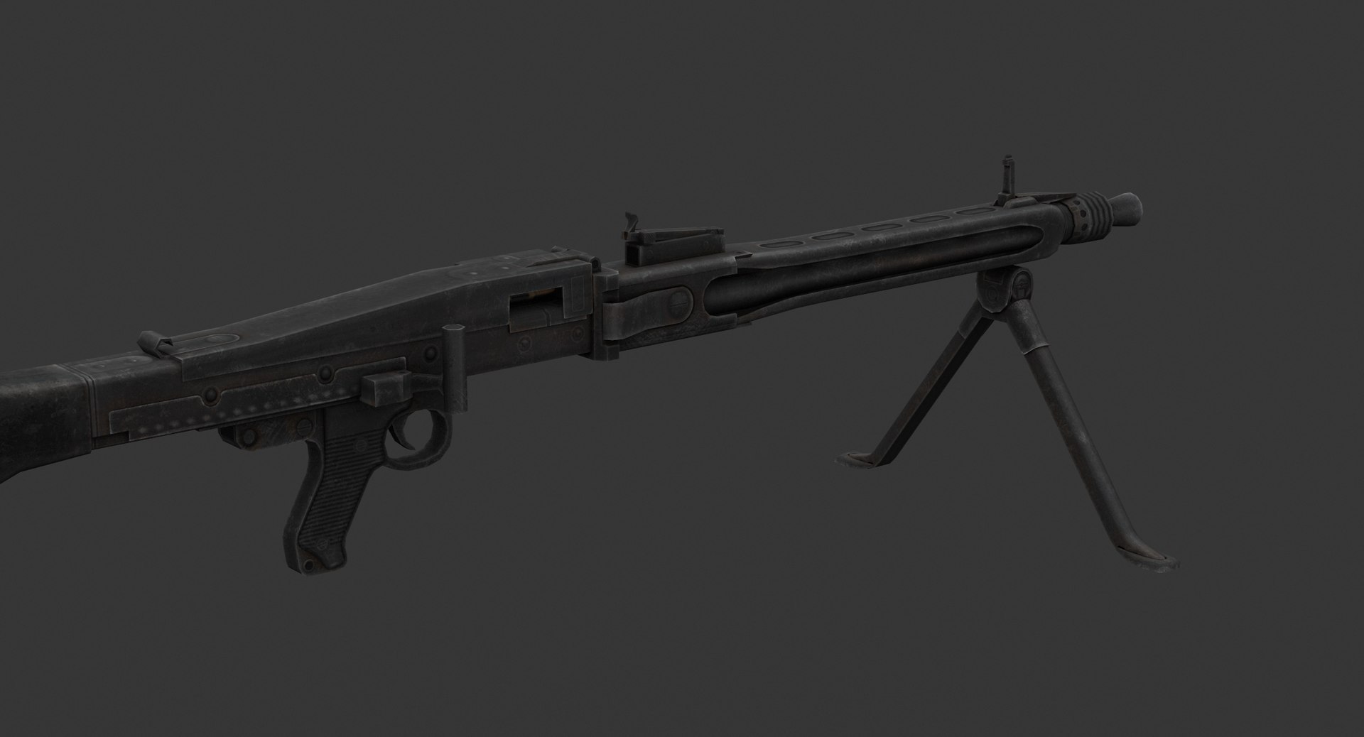 Rheinmetall Mg 3 Machine Gun Model - TurboSquid 1384424