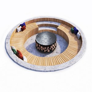 3D Outdoor Round seat
