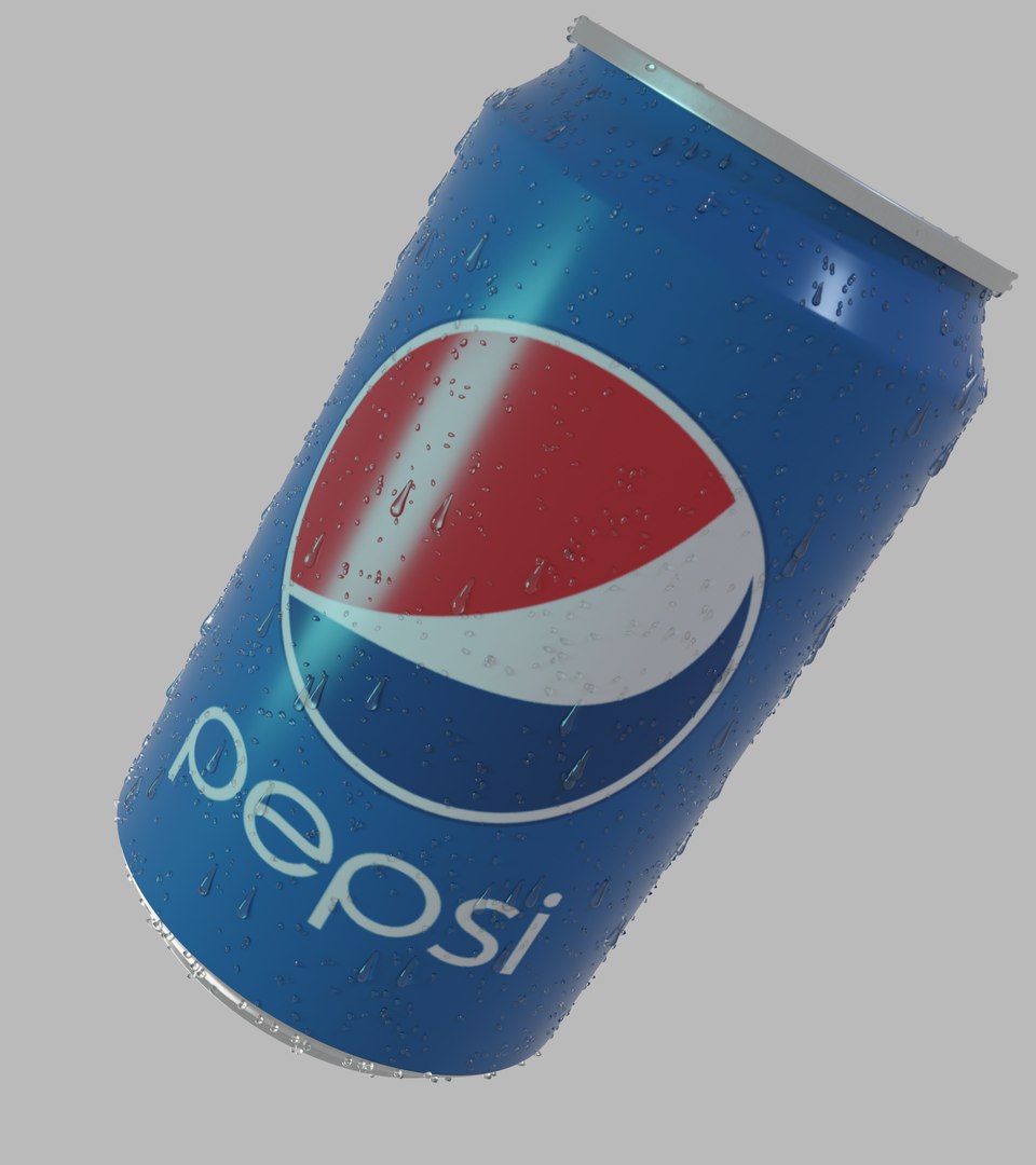 Pepsi Can with Water Droplets 3D - TurboSquid 2177234