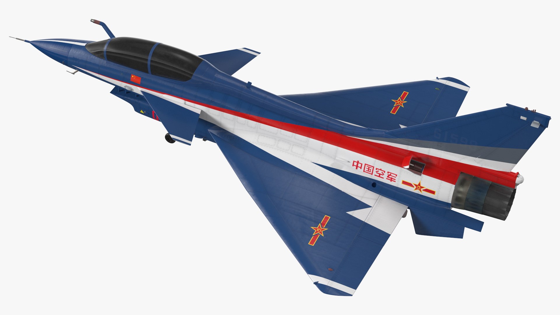 Chengdu J10 S Aerobatic Tandem Exterior Only 3D model preview