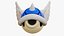 3D Mario Bros Koopa Shell Wings  Blue model