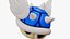 3D Mario Bros Koopa Shell Wings  Blue model