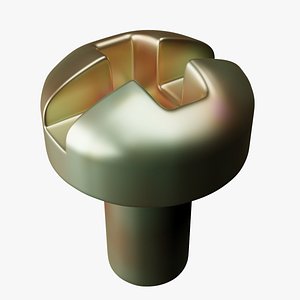 mounting cross screws 3D