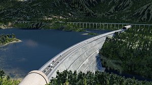 The dam in Blender