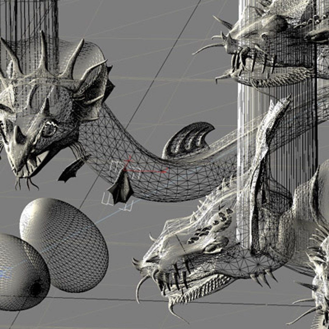 Fantasy Dragons Temple Greek Max