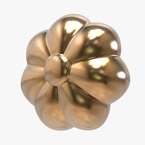 3D Floral Drawer Knob model
