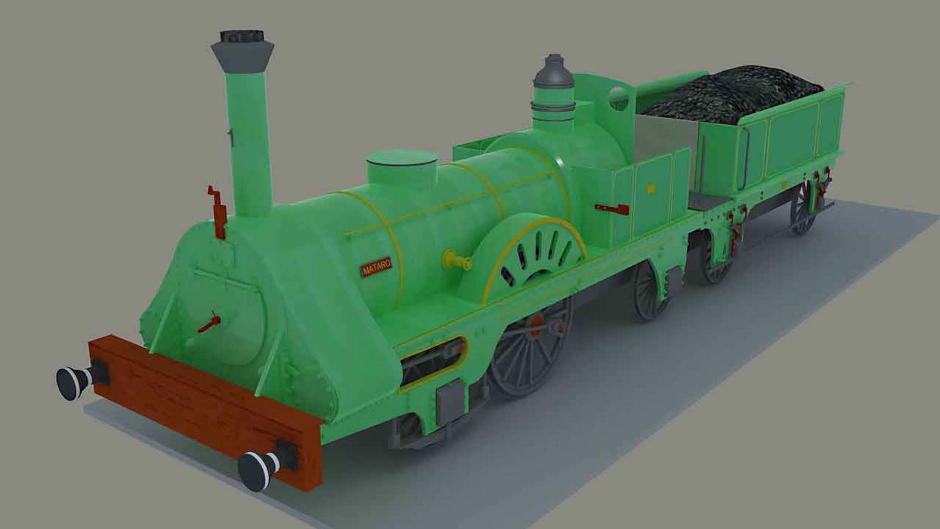 3d Max Steam Locomotive