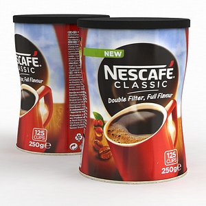 3D Coffee Can Nescafe Classic 250g 2021