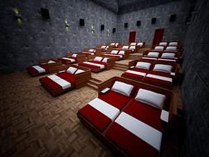 3D model hall stage cine theater